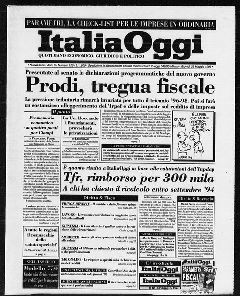 Italia oggi : quotidiano di economia finanza e politica